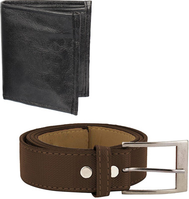 

Hob London Fashion Wallet, Belt Combo(Black, Brown)