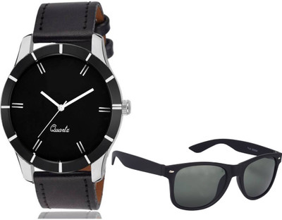 

Fancy Wayfarer, Analog Watch Combo(Black)