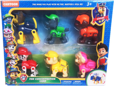 

kidoz kingdom PAW PATROL ACTION FIGURES 6 PCS SET(Multicolor)