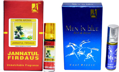 

Astin Jannatul Firdaus and Men in Blue Floral Attar(Floral)
