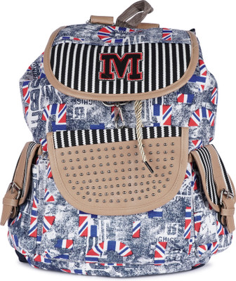 

Prink Printed Canvas Material Backpack For Girls/Women 2 L Backpack(Multicolor)