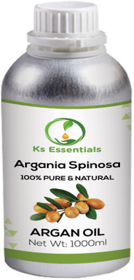 

Ks Essentials 100% Pure Argan Carrier Oil (Argania Spinosa) (1000 Ml) Hair Oil(1000 ml)