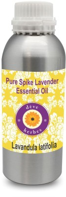 

Deve Herbes Pure Spike Lavender Essential Oil 630ml (Lavandula latifolia) 100% Natural Therapeutic Grade Steam Distilled(630 ml)