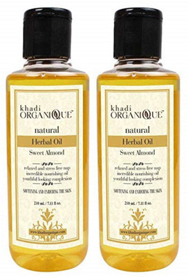 

Khadi Organique KhadiOrganique Sweet Almond Oil - Pack Of 2(420 ml)