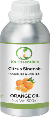 

Ks Essentials 100% Pure Orange Essential Oil ( Citrus Sinensis ) (500 Ml)(500 ml)