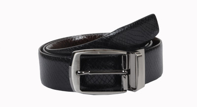 

leatherico Men Black Genuine Leather Belt