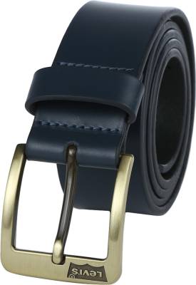 LEVI'S Men Casual Blue Genuine Leather Belt Blue - Price in India |  