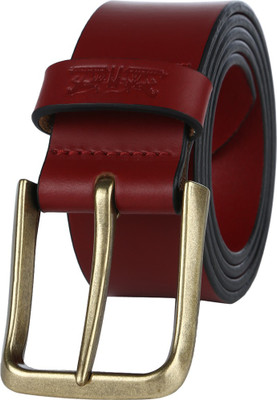 

Levi's Men Casual Red Genuine Leather Belt
