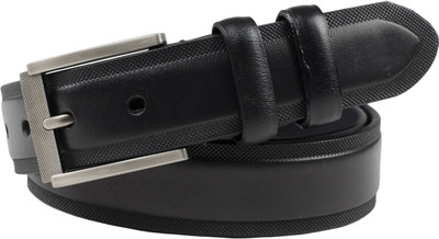 

Bacchus Men Casual Black Genuine Leather Belt