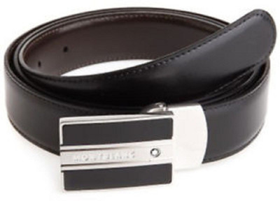 

NIRYAT INTERNATIONAL Men Party Black Genuine Leather Belt