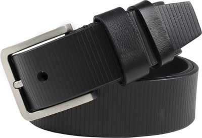 

Bacchus Men Casual Black Genuine Leather Belt