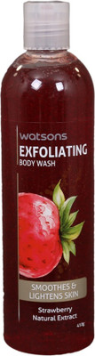 

Watsons Imported Exfoliating Thai Body Spa Scrub Liquid Body Wash With Strawberry Extract For Women And Men(410 g)