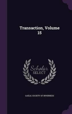 Transaction, Volume 15(English, Hardcover, unknown)