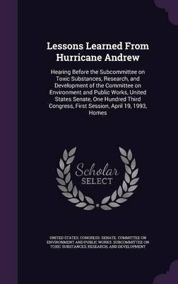 Lessons Learned From Hurricane Andrew(English, Hardcover, unknown)