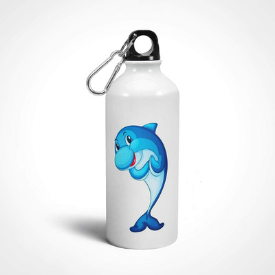 

iKraft Dolphin Printed Unique Design Sport Bottle-White-600ml Water Bottle for Outdoor 600 ml Sipper(Pack of 1, White)