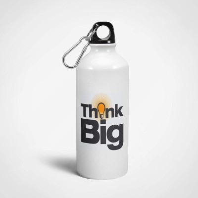 

iKraft Think Big Printed Inspiration Sport Bottle-White-600ml Aluminium Bottle 600 ml Sipper(Pack of 1, White)