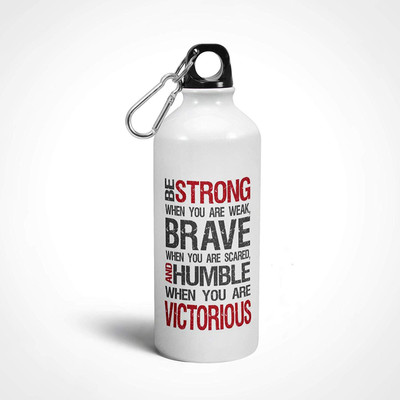

iKraft Inspiration Quotes Sport Bottle-White-600ml Aluminium Bottle 600 ml Sipper(Pack of 1, White)