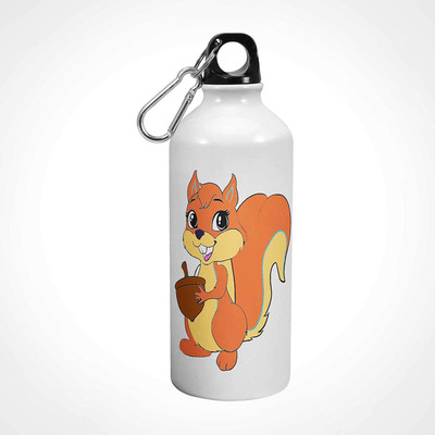 

iKraft Cute Squirrel Creative Cartoon Printed Sipper Bottle-Gift for Small Kids 600 ml Sipper(Pack of 1, White)