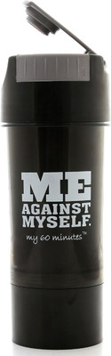 Kurvz MM-S3-810 0.300 Shaker(Pack of 1, Black, Silver), Black and silver