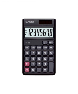 CASIO SX-300-W Portable Basic  Calculator(8 Digit)