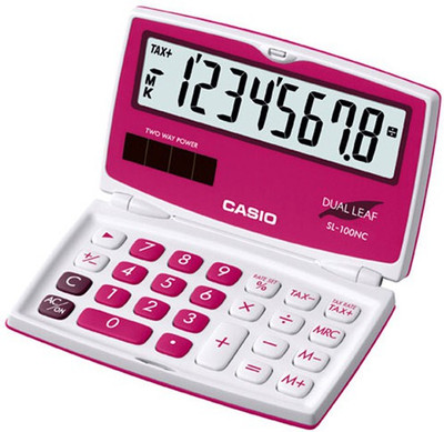 

Casio SL-100NC-RD Portable Basic Calculator(8 Digit)