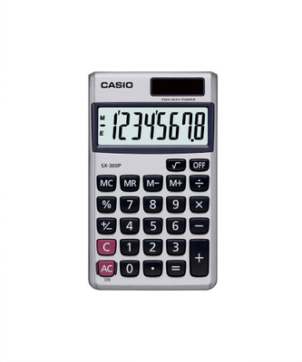 CASIO SX-300P-W Portable Basic  Calculator(8 Digit)