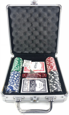 

Jazz My Mobile 100 Pcs Poker Game Set/ Casino Poker Chips Set(Multicolor)
