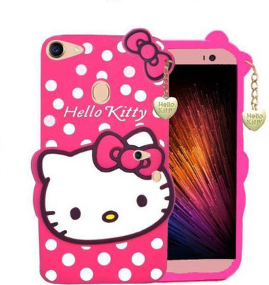 COVERBLACK Back Cover for OPPO F7 Hello Kitty(Pink, Dual Protection, Pack of: 1)