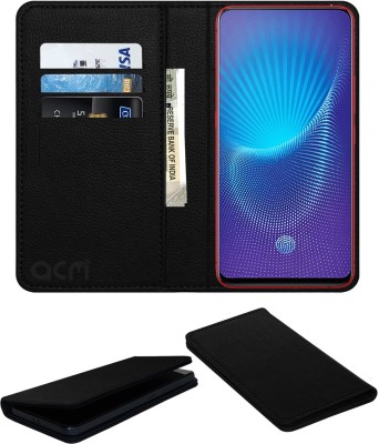 ACM Flip Cover for Vivo Nex S(Black, Cases with Holder, Pack of: 1)