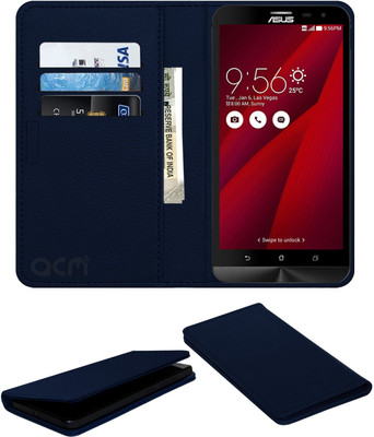 ACM Flip Cover for Asus Zenfone 2 Laser 6.0 Ze601kl(Blue, Cases with Holder, Pack of: 1)