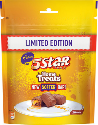 

Cadbury 5 Star Chocolate Home Treats Limited Edition, 200 gm Pack of 3 Bars(Pack of 3, 600 g)