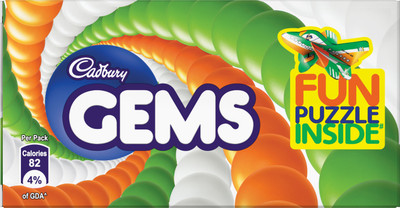 

Cadbury Gems Chocolate, 17.8 gm pack (Pack of 12) Bars(Pack of 12, 213.6 g)