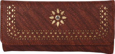

DN CREATION Casual Maroon Clutch