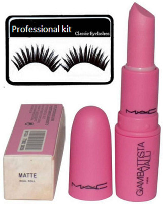

PROFESSIONAL KIT eyelashes & matte finish lipstick(Set of 2)