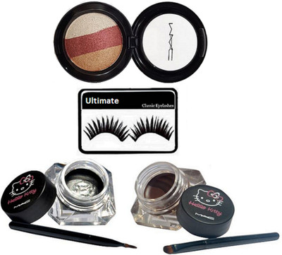 

Ultimate Eyelashes, Mac Hello Kitty Two Eyeliner, 3 shade Eyeshadow(Set of 4)
