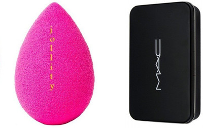 

jollity Puff And make Up Brush Set of 12(Set of 2)