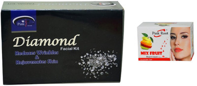 

Pink Root DIAMOND KIT 83G WITH MIX FRUIT BLEACH 50G(Set of 2)