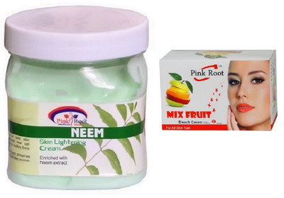 

Pink Root NEEM CREAM 500ML WITH MIX FRUIT BLEACH 50G(Set of 2)
