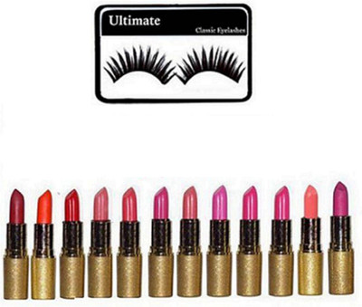 

Ultimate Eyelashes With Mariah Carey Lipstick Multicolor Pack Of 12(Set of 13)