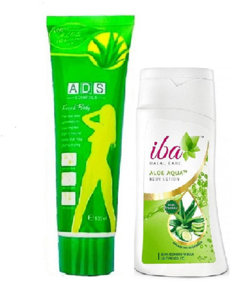 

iba halal care Aloevera body lotion with face scrub(Set of 2)