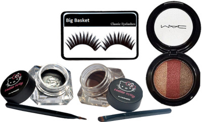 

big basket eyelashe & mac hello kitty eyeliner two blam & mac eyeshadow fard a' joues mineralize(Set of 3)