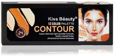 

Kiss Beauty 12Colour Contour Palette Concealer(Multicolor)