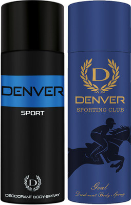 

Denver Blue Sport & Goal Deo Combo (Pack of 2) Deodorant Spray - For Men(315 ml, Pack of 2)