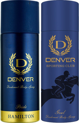 

Denver Pride and Goal Combo Deodorant Spray - For Men(330 ml, Pack of 2)