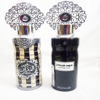 

ARABIYAT ZAHOOR AL MADAEN AND INTENSE OUD Perfume Body Spray - For Men & Women(400 ml, Pack of 2)