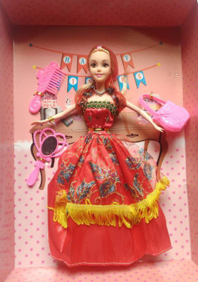 

ExaltedCollection Beautiful doll with cosmetic set (Multicolor)(Pink)