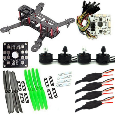 

KitsGuru Complete Set N2C5 ZMR250 Carbon Frame kit CC3D EVO 4 Sets 2204 2300KV 4 Sets 12A Blheli 5030 Electronic Components Electronic Hobby Kit