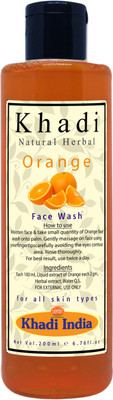 

Khadi Natural Herbal Orange Face Wash 200ml- Paraben Free Face Wash(200 ml)