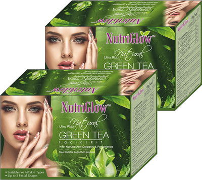 

NutriGlow Natural Ultra Rich Green Tea Facial Kit Pack of 2 250 g