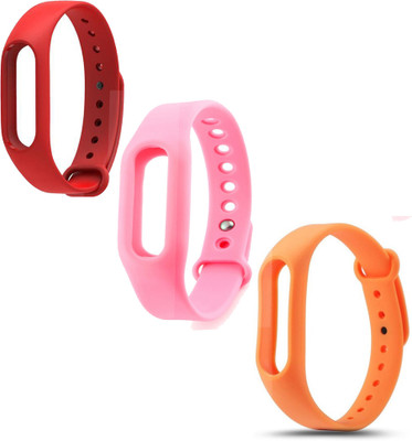 

Something4u (Pack of 3) Red & Pink & Orange Replacement Wristband Strap Fitness Band(Pink, Orange, Red, Pack of 3), Orange;pink;red